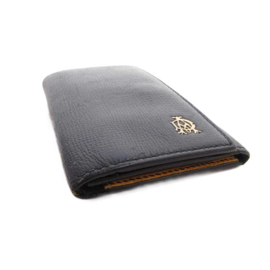 dunhill（ダンヒル） キーケース レザー 5連 ロゴ 紺 ネイビー /FF