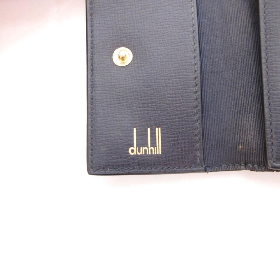 dunhill（ダンヒル） キーケース レザー 5連 ロゴ 紺 ネイビー /FF