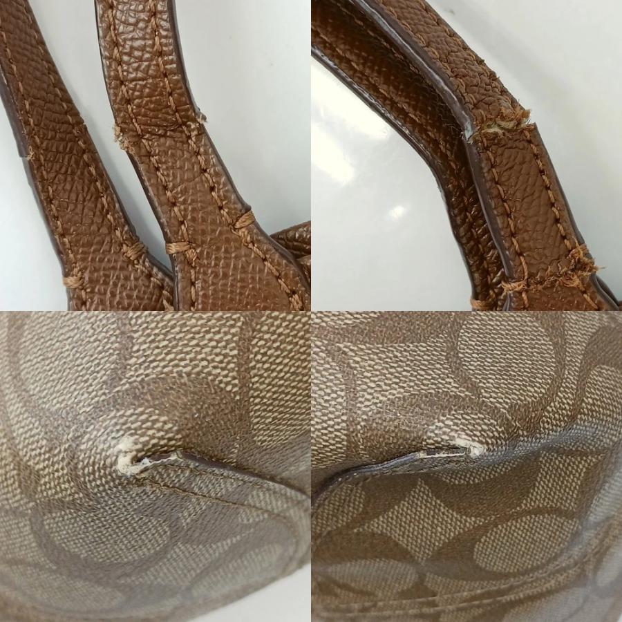 COACH（コーチ） トートバッグ 肩掛け PVC レザー シグネチャー ロゴ
