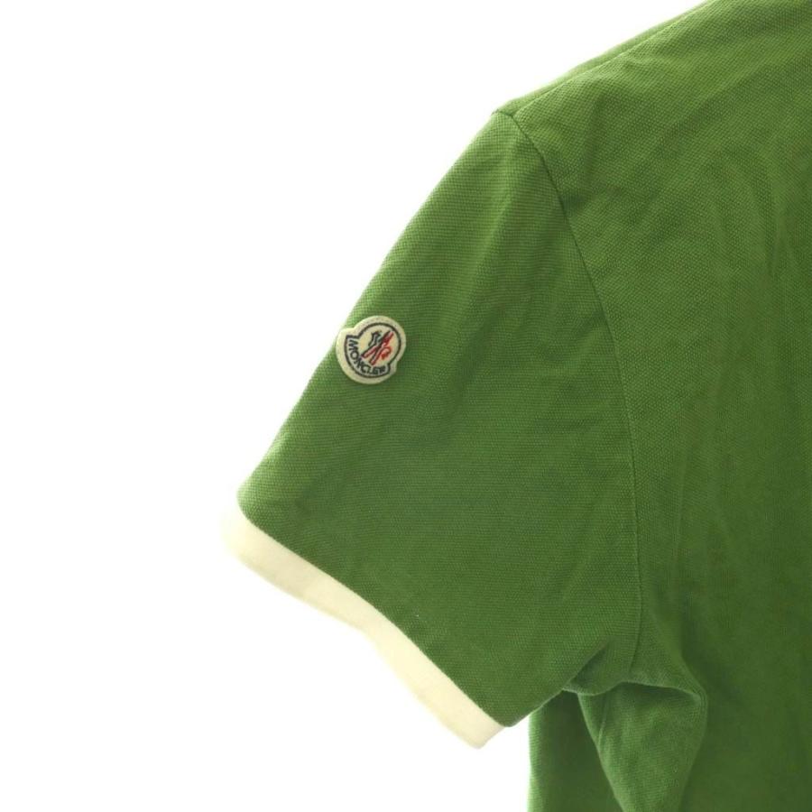 MONCLER（モンクレール） ポロシャツ カットソー 半袖 鹿の子 ライン S