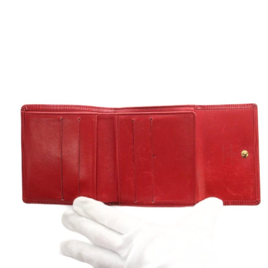 LOUIS VUITTON エピ 三つ折り財布 レッド LOUIS VUITTON（ルイ・ヴィトン） エピ 三つ折り財布 小銭入れ レザー