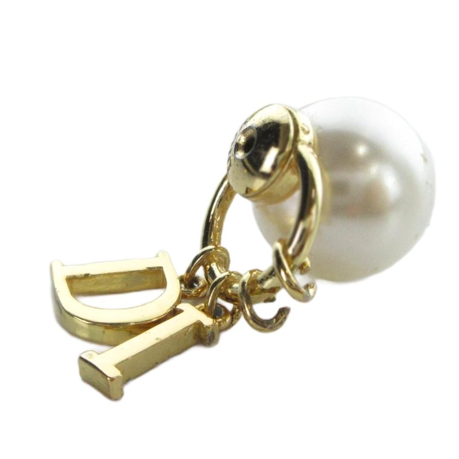 Dior ピアス　片耳　正規品 ディオール Dior ピアス アクセサリー ロゴ 片耳のみ ラインストーン