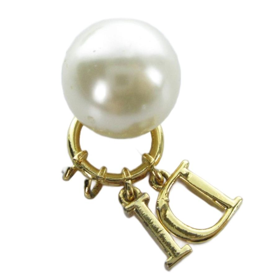 ディオール Dior ピアス アクセサリー ロゴ 片耳のみ ラインストーン