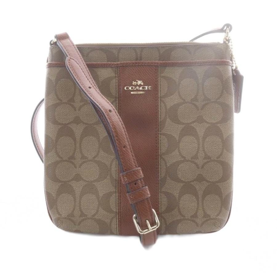 コーチ　ショルダーバッグ　ティリー　トップハンドル　サッチェル　PVC 茶 COACH（コーチ） ショルダーバッグ レザー PVC シグネチャー ロゴ 茶色