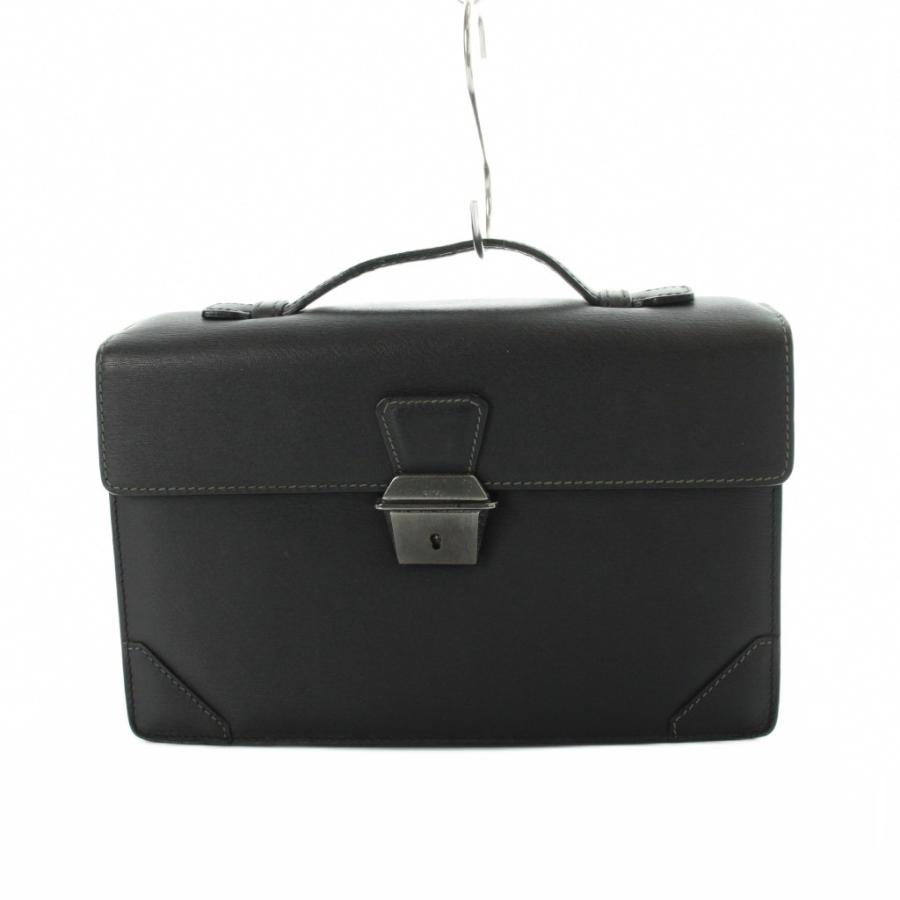 dunhill（ダンヒル） ハンドバッグ ビジネスバッグ レザー ロゴ 黒