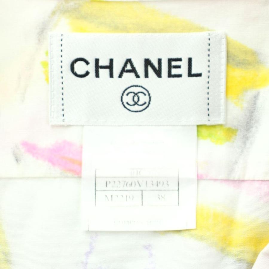 CHANEL（シャネル） シャツ ブラウス 長袖 コットン 開襟 オープン