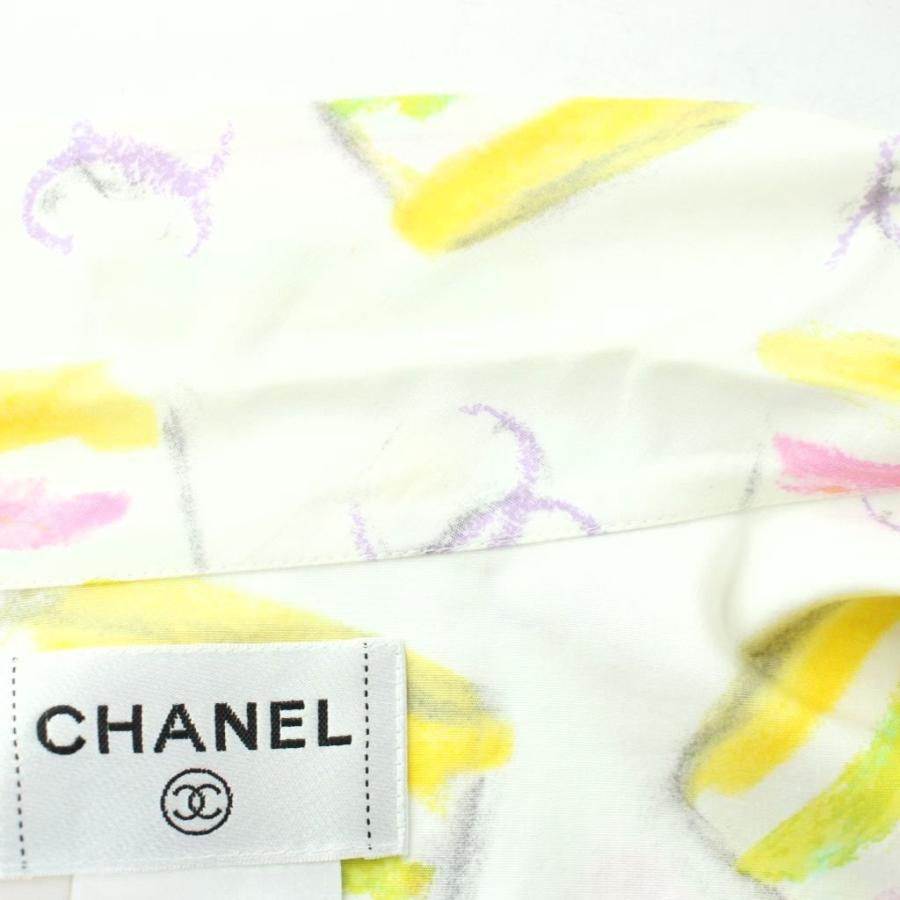 CHANEL（シャネル） シャツ ブラウス 長袖 コットン 開襟 オープン