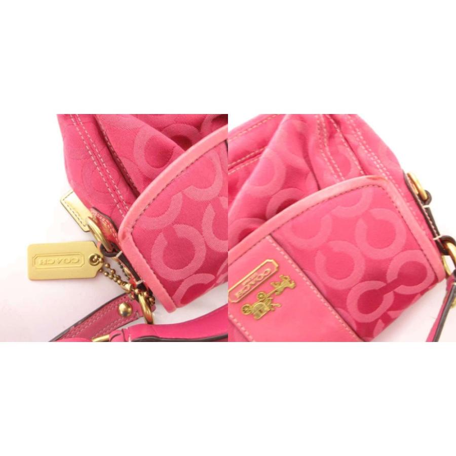COACH（コーチ） ショルダーバッグ 斜め掛け オプアート キャンバス 