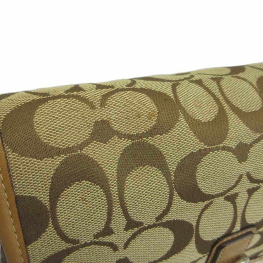 COACH（コーチ） ショルダーバッグ キャンバス レザー シグネチャー 総