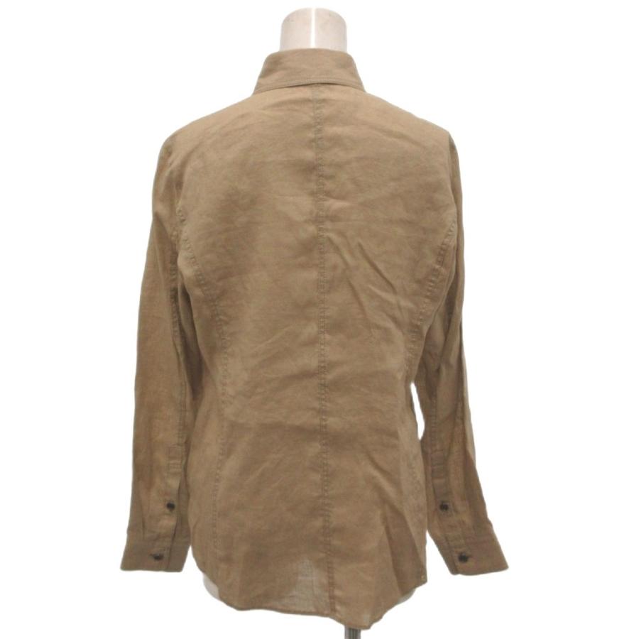 美品　バーバリーロンドン　Burberry London リネン　ブラウス　48 未使用品 バーバリー ロンドン BURBERRY LONDON タグ付き リネンシャツ