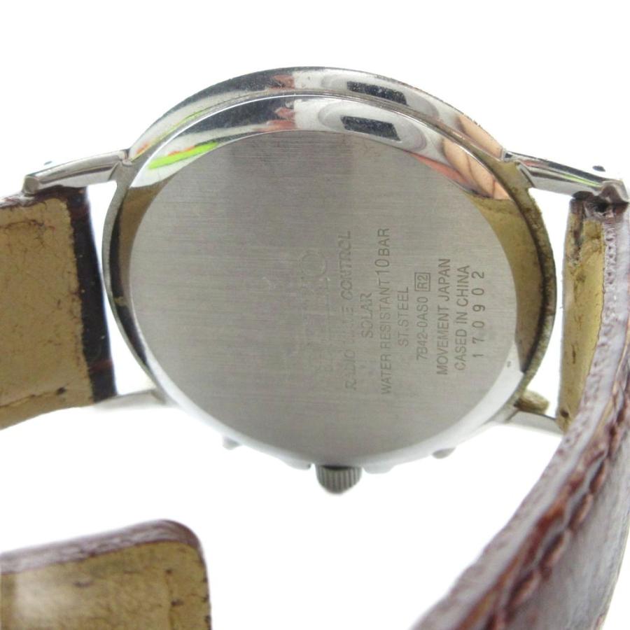 SEIKO セイコー 電波ソーラー メンズ腕時計 7B42-0AS0 稼働品 セイコー SEIKO 7B42-0AS0 腕時計 ウォッチ 電波ソーラー レザーベルト