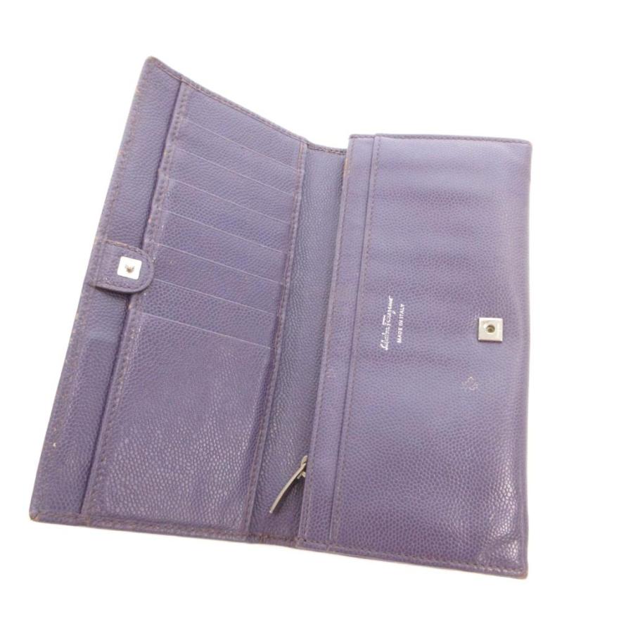 Salvatore Ferragamo 二つ折り財布 パープル FERRAGAMO（フェラガモ） サルヴァトーレフェラガモ Salvatore