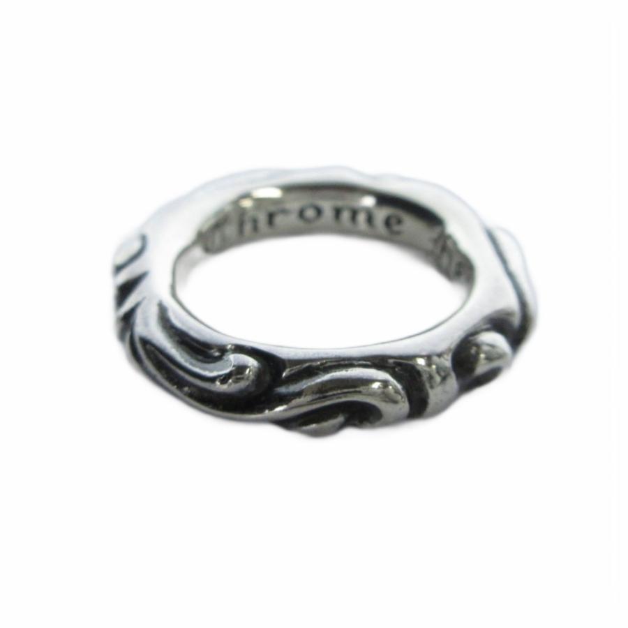 クロムハーツ CHROME HEARTS SCRL BAND スクロール バンド リング 指輪 11号 Silver925 シルバー色 ■GY18 MQ メンズ レディース