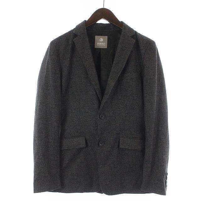 中古 ナノユニバース Nano Universe テーラードジャケット 羽織 総柄 S 黒 ブラック グレー Hz35 Gy06 メンズ ベクトル 古着 165 ブランド古着販売のベクトル 通販 Yahoo ショッピング