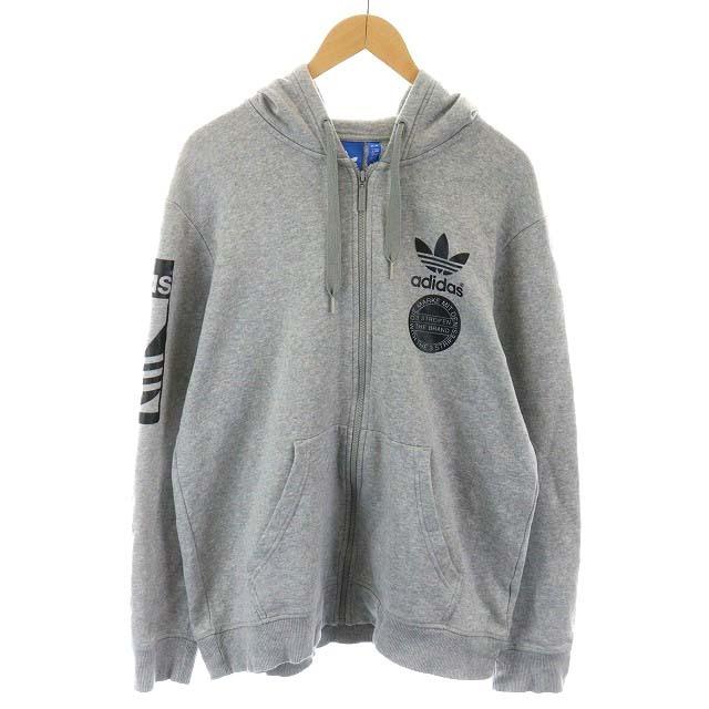 中古 アディダスオリジナルス Adidas Originals パーカー グラフィック フルジップ スウェット 長袖 ロゴ コットン 2x0 Xl グレー ベクト 165 ブランド古着販売のベクトル 通販 Yahoo ショッピング