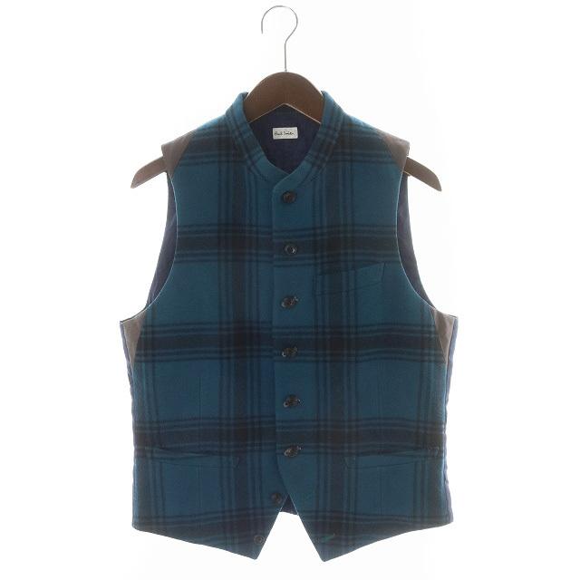 ポールスミス Paul Smith ベスト ジレ 切替 チェック L 紺 ネイビー 青 ブルー Sr43 Gy03 メンズ 165 ブランド古着販売のベクトル 通販 Yahoo ショッピング