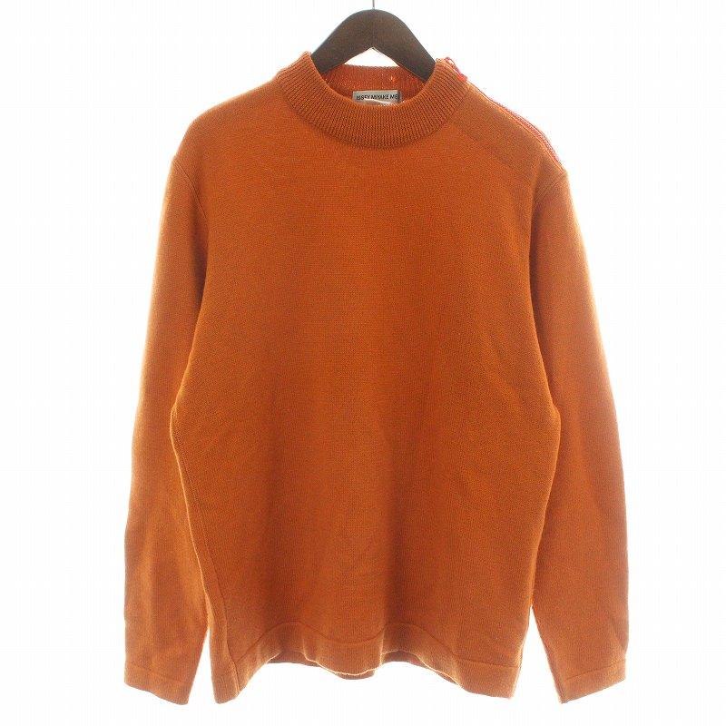 イッセイミヤケメン ISSEY MIYAKE MEN 90s ヴィンテージ ニット セーター 長袖 肩ジップ ウール L オレンジ /IR ■GY01  メンズ :165-802302010104:ブランド古着販売のベクトル - 通販 - Yahoo!ショッピング