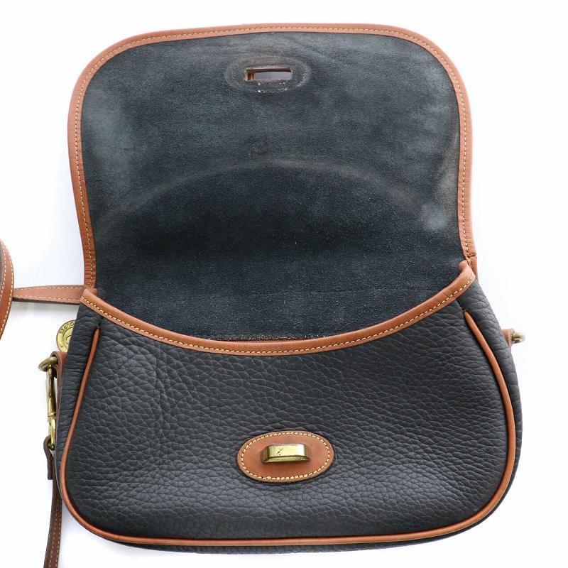 履き心地◎ ドゥニー&バーク ショルダーバッグ 本革 レザー 紺