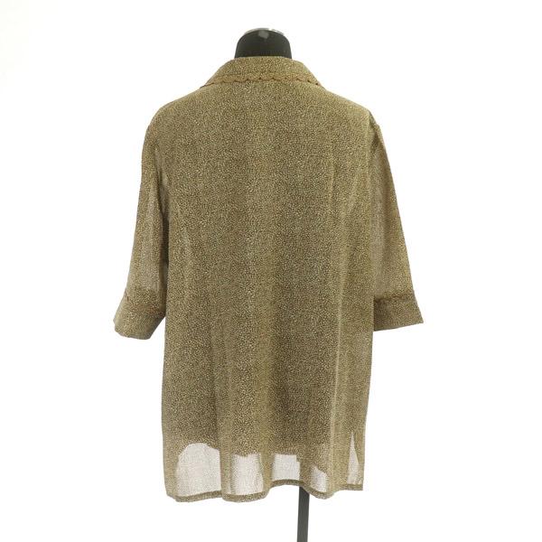 ボルボネーゼ BORBONESE セットアップ上下 ブラウス 五分袖 スカラップ  