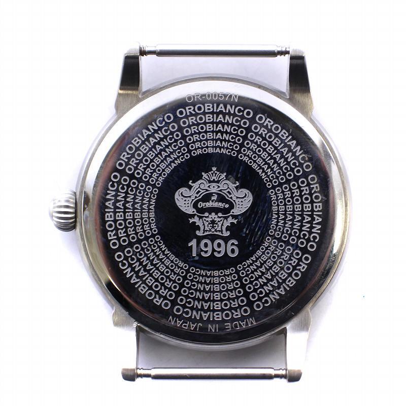 オロビアンコ OROBIANCO 腕時計 ウォッチ アナログ クォーツ 3針 フェイスのみ カレンダー付き 文字盤白 シルバーカラー｜vectorpremium｜03