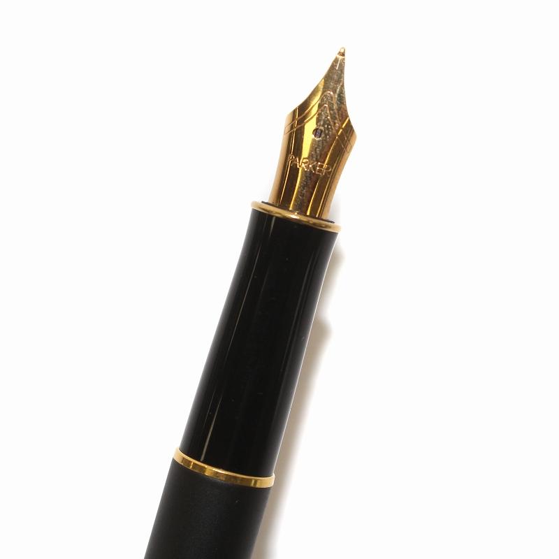 パーカー parker 万年筆 筆記用具 インク付 黒 ブラック ゴールドカラー 金色 /IR ■GY18 その他｜vectorpremium｜02