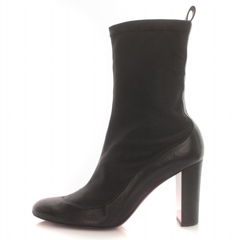 ChristianLouboutin　定価24万　新品　ルブタン　ブーツ クリスチャンルブタン Christian louboutin ET D`UN 85 ショートブーツ