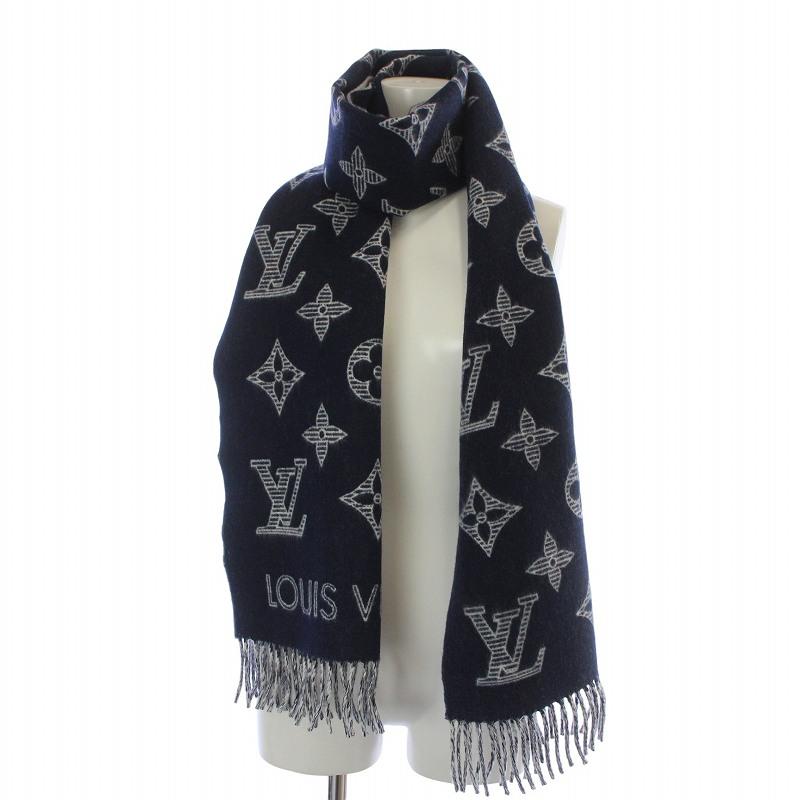 ルイヴィトン LOUIS VUITTON 23AW 新作 マフラー モノグラム シャドウ 