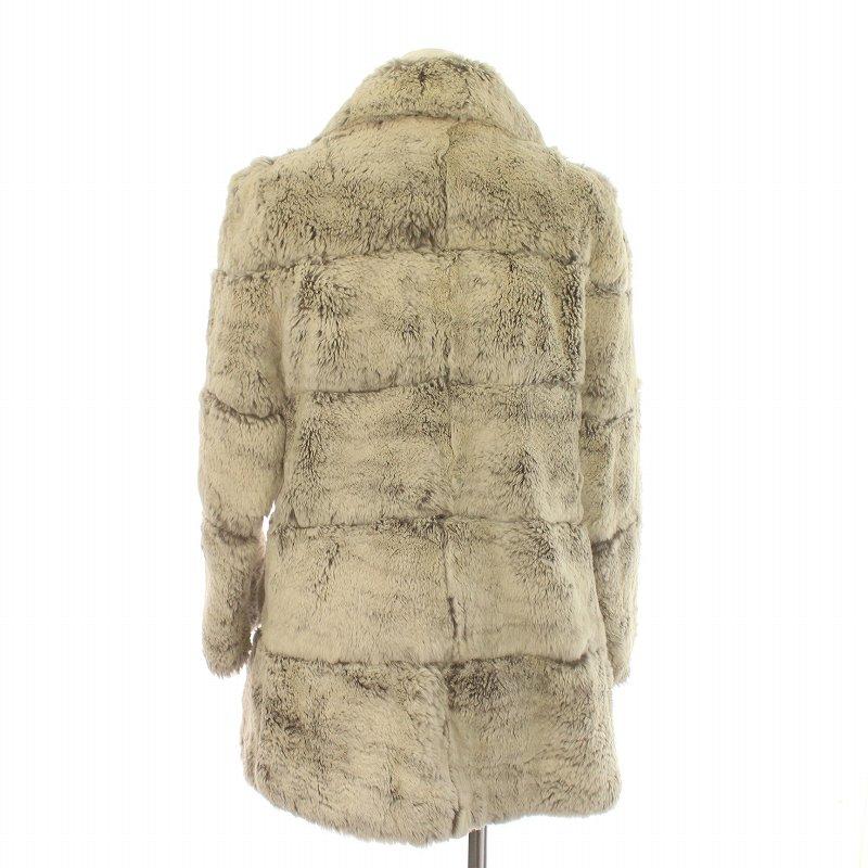 オズ OS FUR FASHION ファーコート ラビット 毛皮 ハーフ アウター 総 