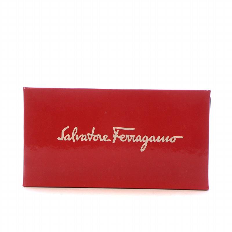 サルヴァトーレフェラガモ Salvatore Ferragamo 長財布 二つ折り ヴァラ ロゴ ゴールド金具 レザー 黒 ブラック 223059 /AQ ■GY18｜vectorpremium｜09