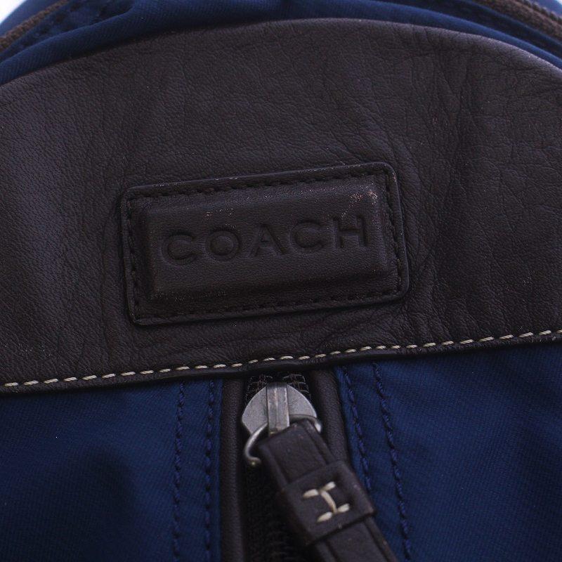 コーチ COACH ヴァリック ナイロン スリング Varick Nylon Sling ボディバッグ ロゴ レザー 青 ブルー F70692 /AQ ■GY18 メンズ｜vectorpremium｜08