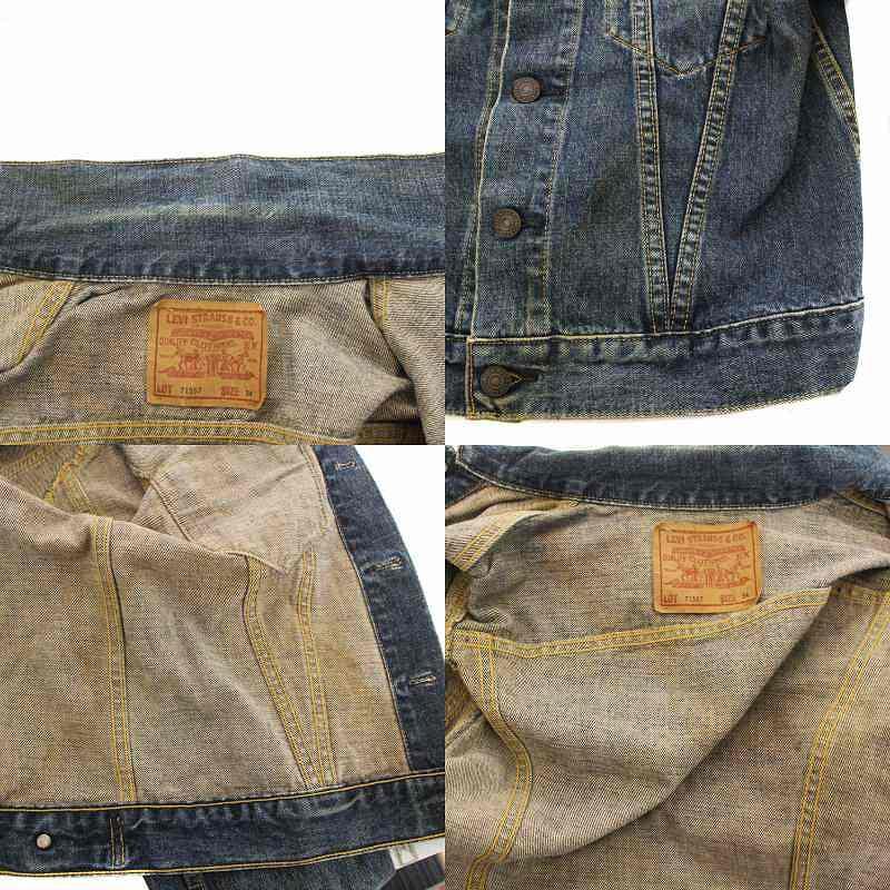 リーバイス Levi's 90s ヴィンテージ 71557 3rd サード 復刻 デニムジャケット Gジャン ジージャン ビッグE BIGE 34 S 青｜vectorpremium｜09