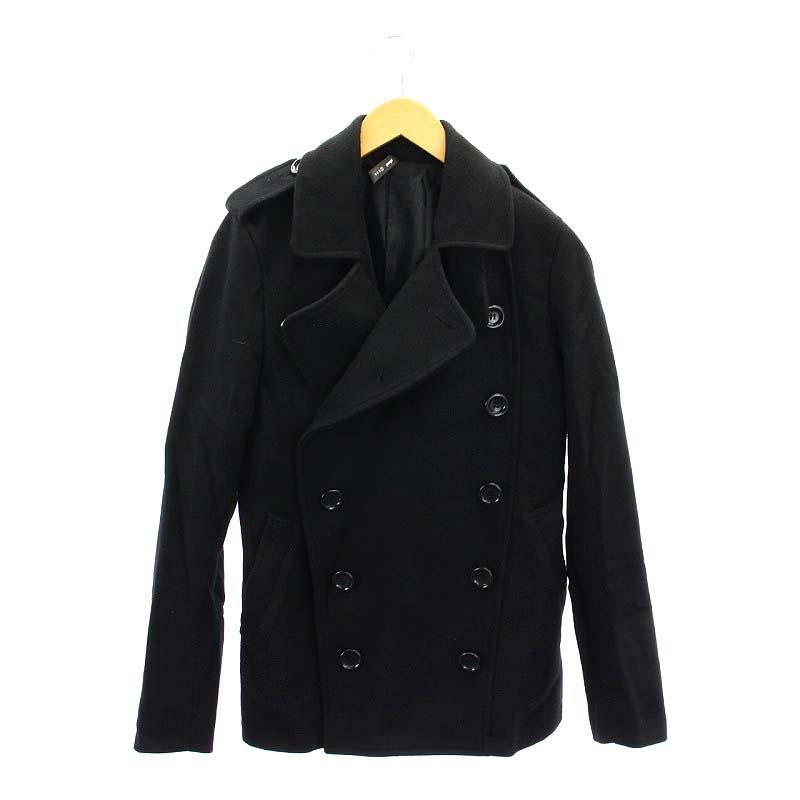 glamb グラム 2WAYナポレオンジャケット ピーコート ブラック ブルゾン 30%OFF【glamb(グラム)】Denim High Neck Mods Coat デニム