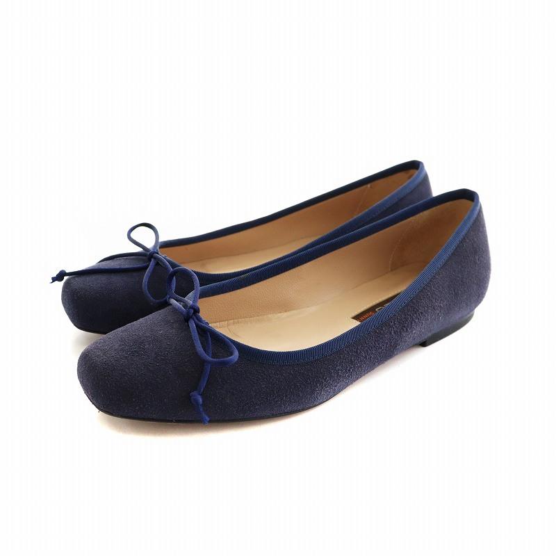 ペリーコ*フラットシューズ*革靴*ネイビー*紺