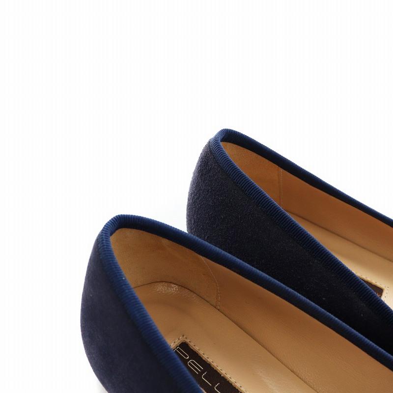 PELLICO ネイビー スエード フラットシューズ ペリーコ*フラットシューズ*革靴*ネイビー*紺