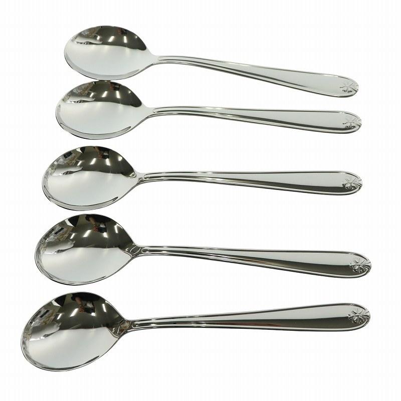 未使用品 ラッキーウッド LUCKYWOOD カトラリーセット スプーン10本 フォーク5本 ステンレス 箱付き シルバーカラー 18-8 18-10 /MW |  | 02