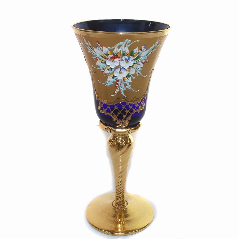 ベネチアングラスベネチアンボトルセット7点ガラスワイングラス