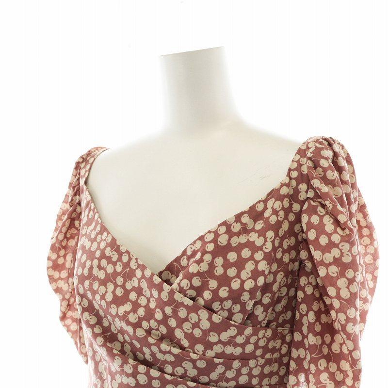 ハーリップトゥ Her lip to Cherry Pattern Cache-Coeur One-Piece 