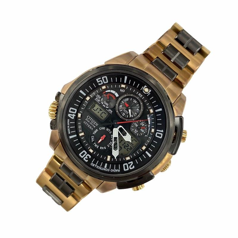 CITIZEN アテッサ エコドライブ ワールドタイム ジェットセッター 中古 CITIZEN アテッサ エコドライブ ワールドタイム ジェットセッター 中古