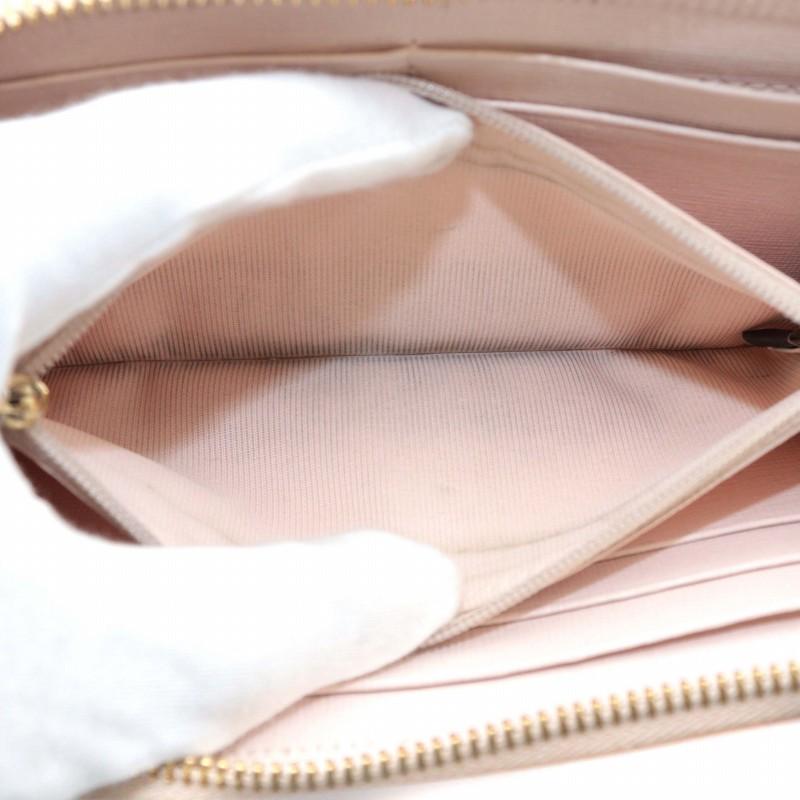 FURLA フルラ 長財布 L字ファスナー レザー リボン ロゴ