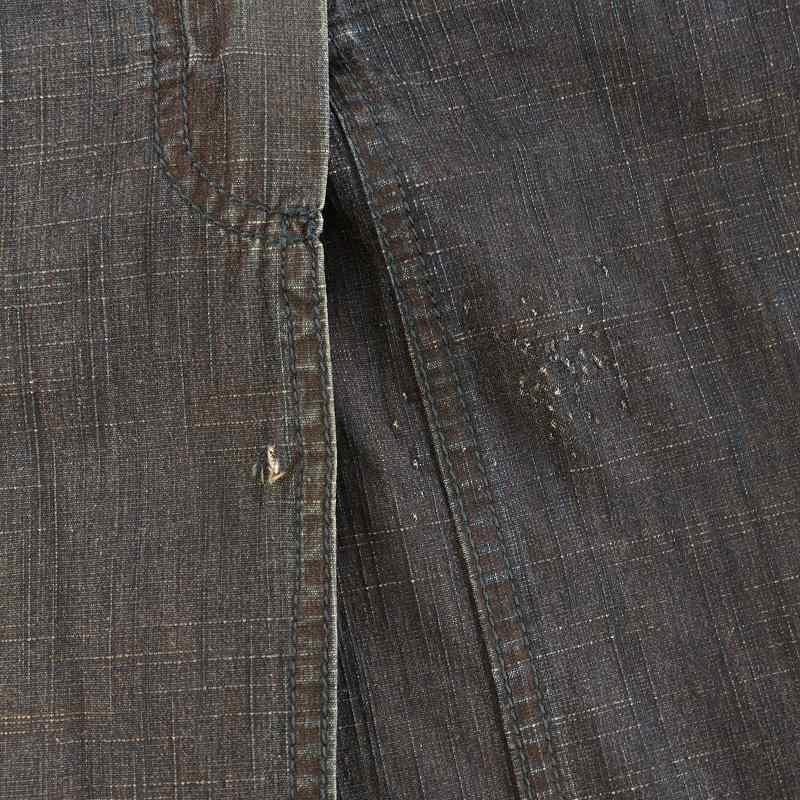 CHANEL シャネル ラップ デニム スカート 巻き ひざ丈 膝丈 ココマーク  