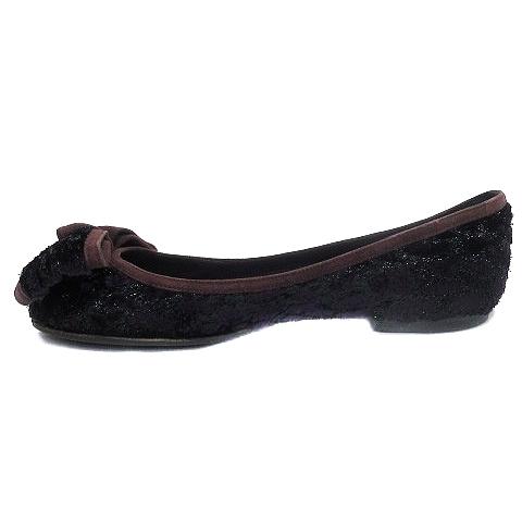 値下げDior 赤 リボン付きバレエシューズ ChristianDior バレエシューズ