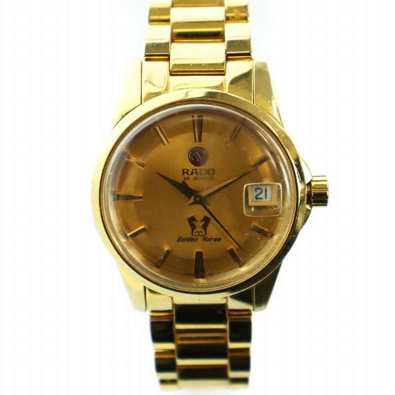 ジャンク　RADO Golden Horse 手巻き時計 ゴールド ジャンク品】RADO GOLDEN HORSEラドー ゴールデンホース 手巻き