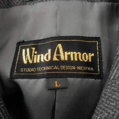 ウィンドアーマー WIND ARMOR ステンカラーコート カシミア ミドル 総