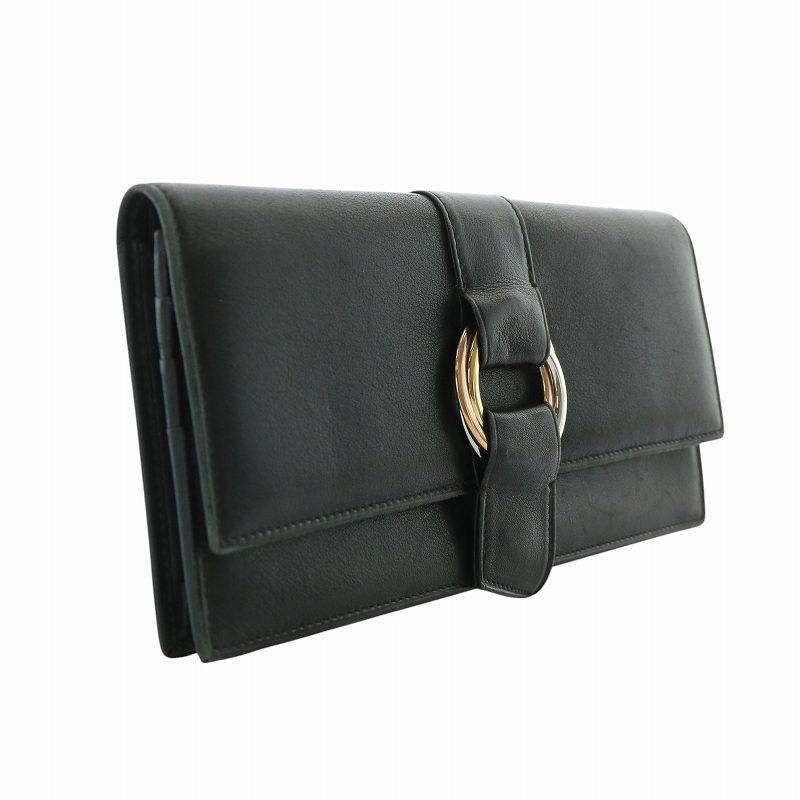 Cartier カルティエ トリニティ 長財布 二つ折り レザー リング Cartier カルティエ トリニティ 長財布 二つ折り レザー リング