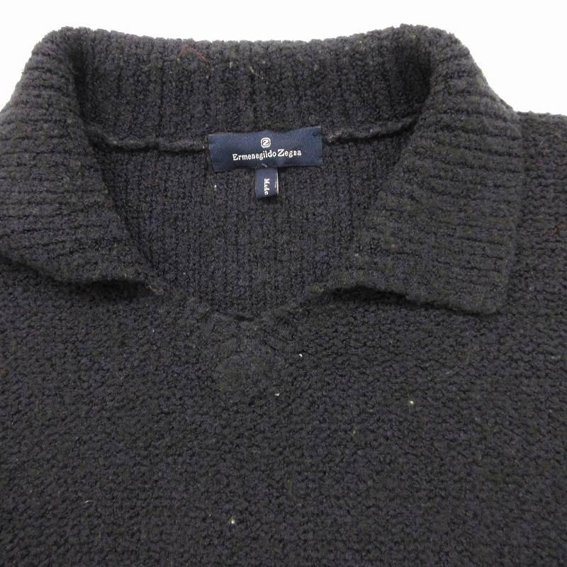 エルメネジルドゼニア タートルネック カシミヤ混 ヘリンボーン