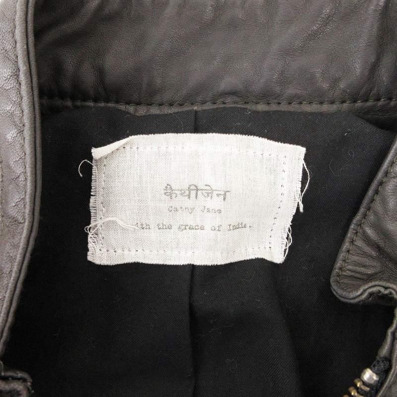 キャシージェーン cathy jane ライダースジャケット シングル リアル  