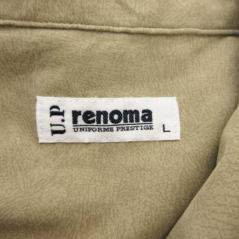 レノマ renoma ブルゾン ジャケット ジップアップ 総柄 ロゴ L