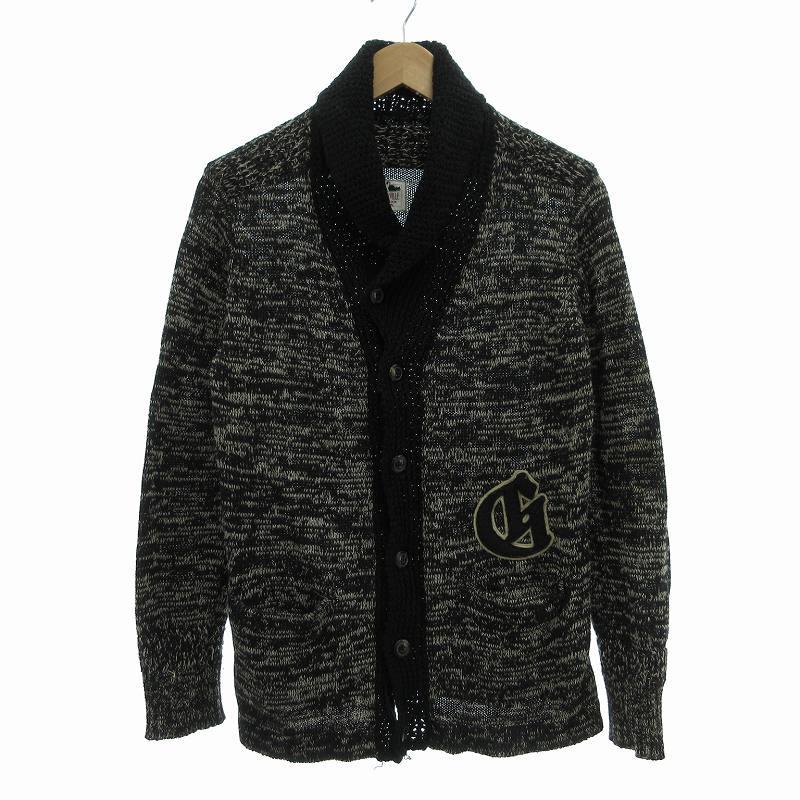incさん専用 ギャングスタービル ブラック カーディガン GANGSTERVILLE ギャングスタービル コットンリネン カーディガン