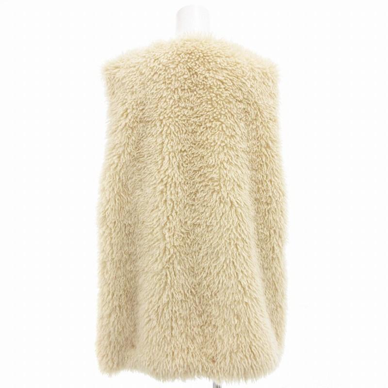 heather - Heather ファーベスト ヘザー Heather 美品 フェイクファーベスト ノーカラー F