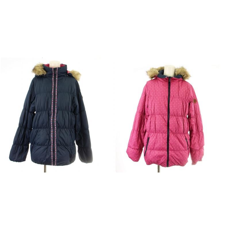ロキシー ROXY リバーシブル ダウンジャケット フェイクファー L